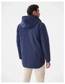 GAZMAN Stadium Hooded Jacket in Navy