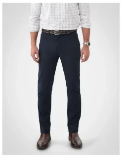 GAZMAN Stretch Bedford Cord Trouser in Navy