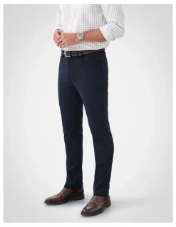GAZMAN Stretch Bedford Cord Trouser in Navy
