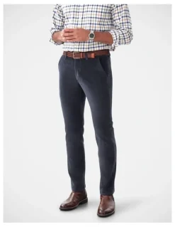 GAZMAN Stretch Cord Pant in Charcoal