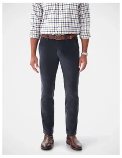 GAZMAN Stretch Cord Pant in Charcoal
