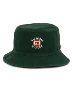 Gilroy Victoria Bitter Tonal Reversible Bucket Hat in Green