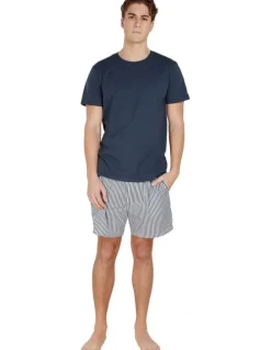 Gingerlilly Sleepwear Noah Cotton Short Pyjama Set in Two Tone