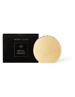GLASSHOUSE FRAGRANCES Scent Scene™ Gold Metal Vessel