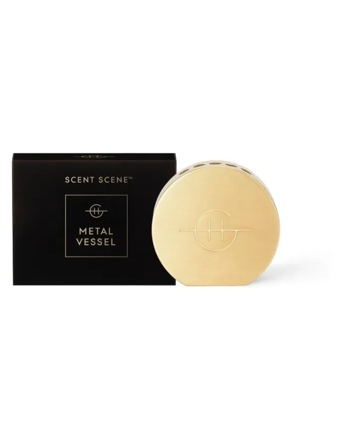 GLASSHOUSE FRAGRANCES Scent Scene™ Gold Metal Vessel