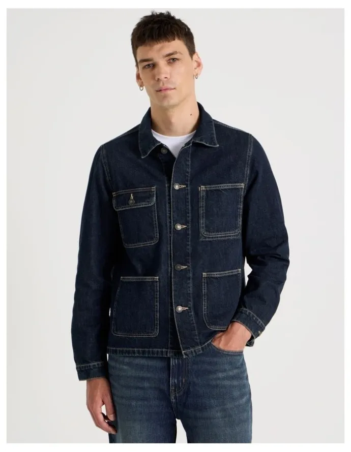 Grab Barn Jacket in Denim Rinse