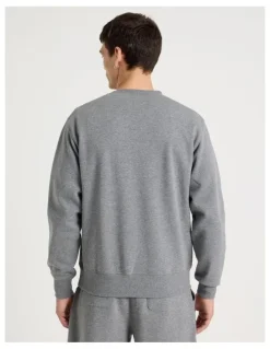 Grab Crew Neck Sweat Top in Charcoal