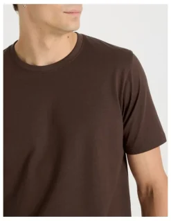 Grab Crew Neck T-Shirt in Brown