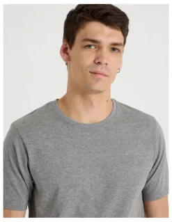 Grab Crew Neck T-Shirt in Charcoal