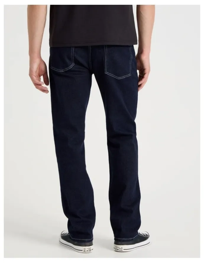 Grab Long Regular Straight Jeans in Rinse