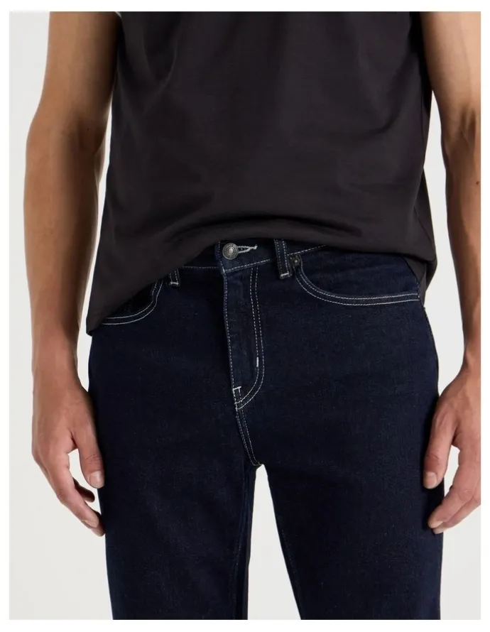Grab Long Regular Straight Jeans in Rinse