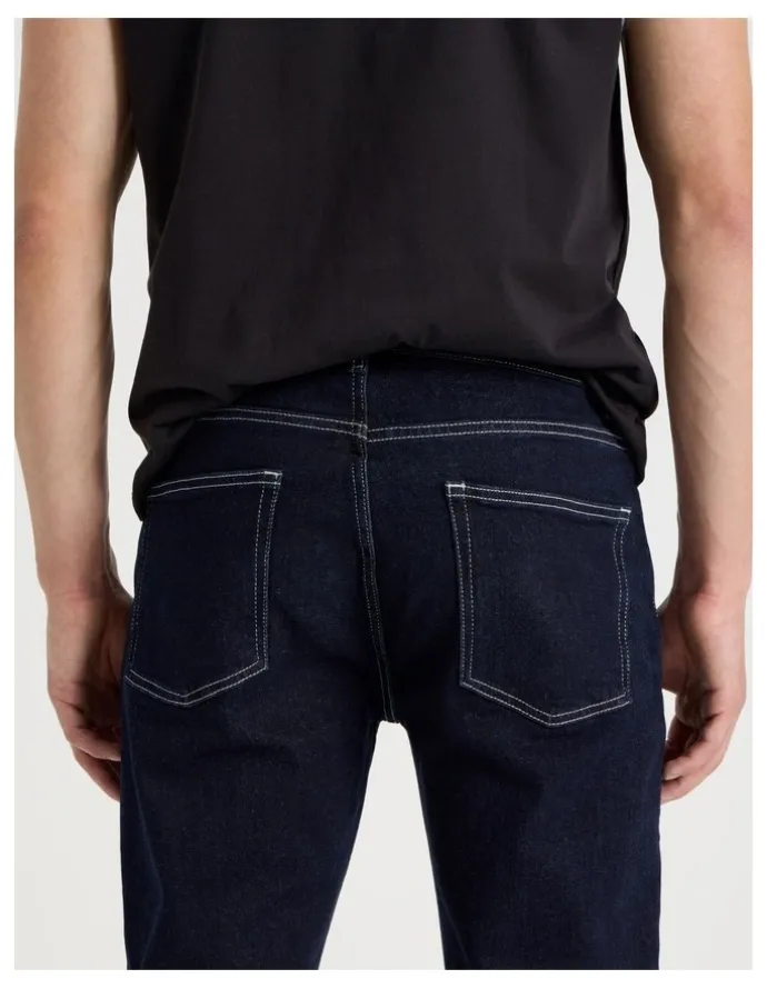 Grab Long Regular Straight Jeans in Rinse