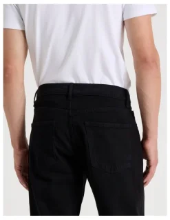 GRAB Long Regular Straight Jeans in Black