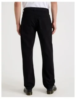 GRAB Long Regular Straight Jeans in Black