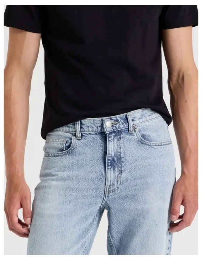 Grab Long Slim Bootcut Jeans in Light Blue