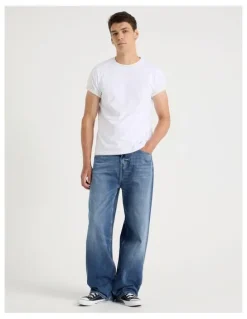 Grab Loose Baggy Jeans in Light Blue