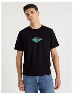 Grab Loose Graphic T-Shirt Short Sleeve in Black