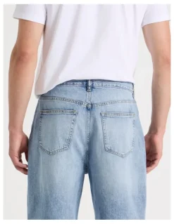 Grab Loose Wide Leg Jeans in Light Blue