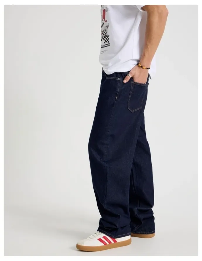 Grab Loose Wide Leg Jeans in Rinse