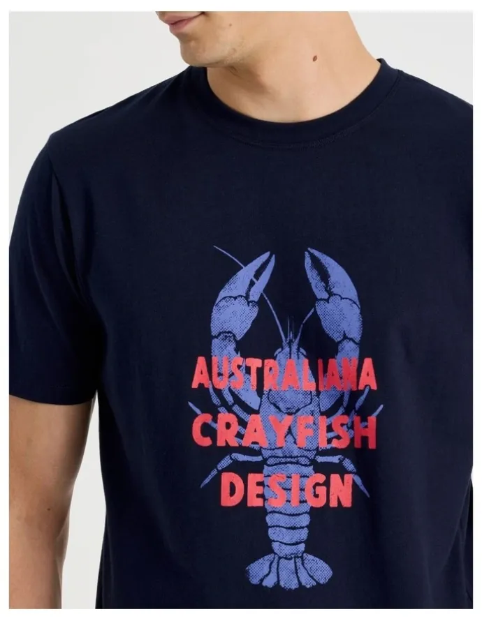 Grab Regular Graphic T-Shirt Short Sleeve in Navy