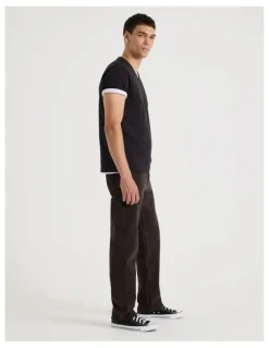 Grab Regular Straight Jeans in Brown
