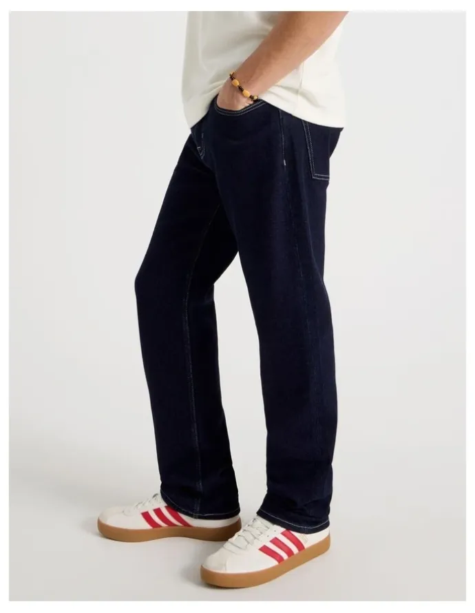 Grab Regular Straight Jeans in Rinse