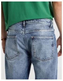 Grab Regular Straight Performance Jeans in Mid Blues