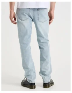 Grab Regular Tapered Jeans in Light Blue