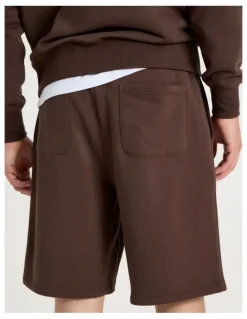 Grab Relaxed Sweat Short in Brown