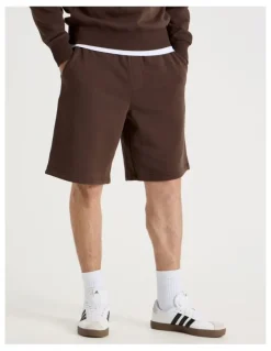 Grab Relaxed Sweat Short in Brown