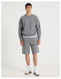 Grab Relaxed Sweat Short in Charcoal