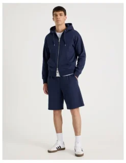 Grab Relaxed Sweat Short in Navy