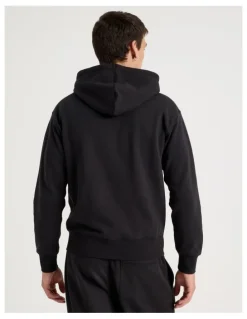 Grab Relaxed Zip Thru Hoodie in Black