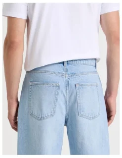 GRAB Seam Forward Loose Jeans in Light Blue