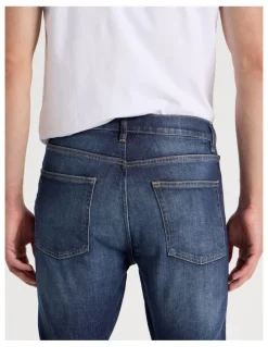 Grab Skinny At Waist Tinted Jeans in Dark Denim