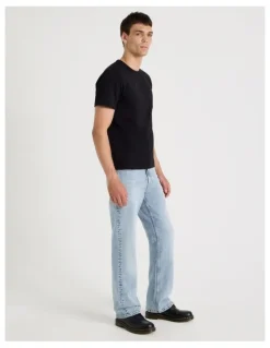 Grab Slim Bootcut Jeans in Light Blue