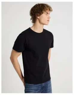 Grab Slim Crew Neck T-Shirt in Black
