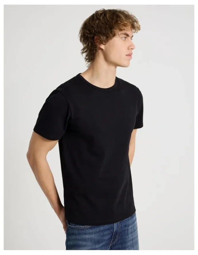 Grab Slim Crew Neck T-Shirt in Black
