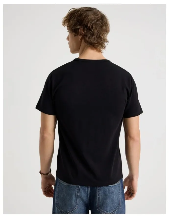 Grab Slim Crew Neck T-Shirt in Black