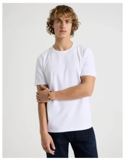 Grab Slim Crew Neck T-Shirt in White