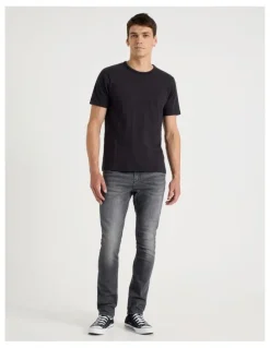 Grab Slim Jeans in Charcoal