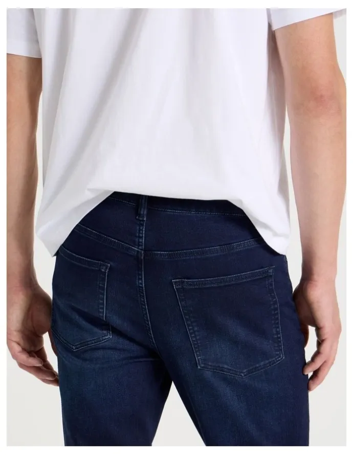 Grab Slim Knit Jeans in Dark Denim