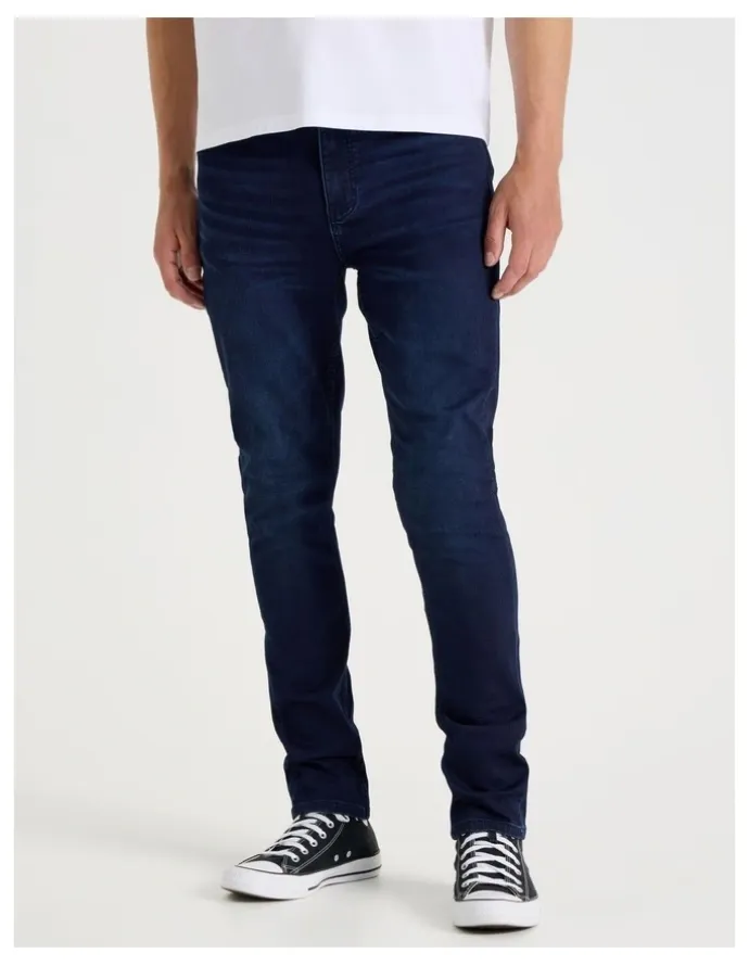 Grab Slim Knit Jeans in Dark Denim