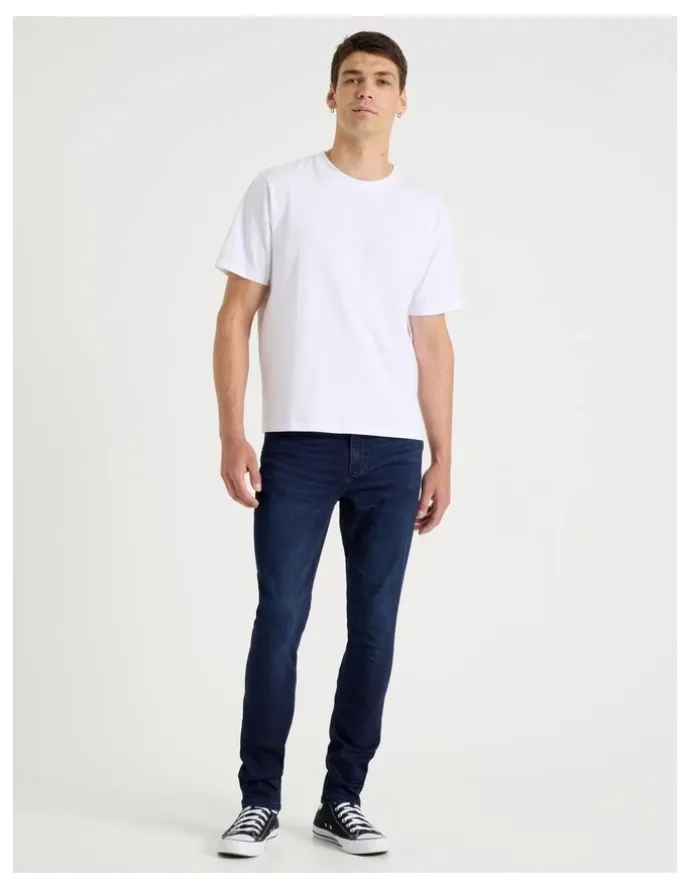 Grab Slim Knit Jeans in Dark Denim