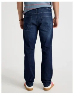 Grab Slim Tapered Jeans in Dark Denim