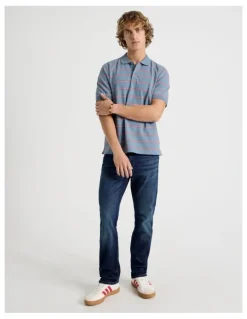 Grab Slim Tapered Jeans in Dark Denim