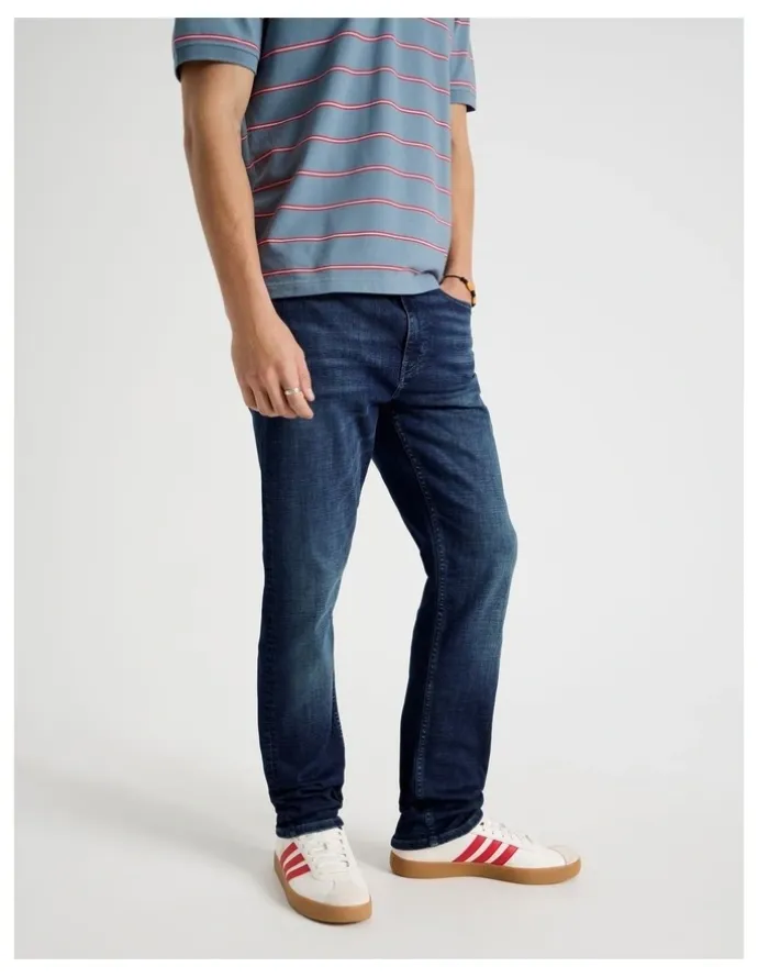Grab Slim Tapered Jeans in Dark Denim