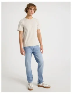 Grab Slim Tapered Jeans in Light Blue