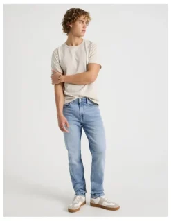 Grab Slim Tapered Jeans in Light Blue