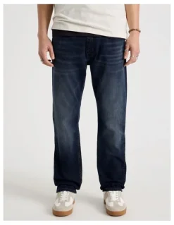 Grab Straight At Waist Jeans in Nearly Black